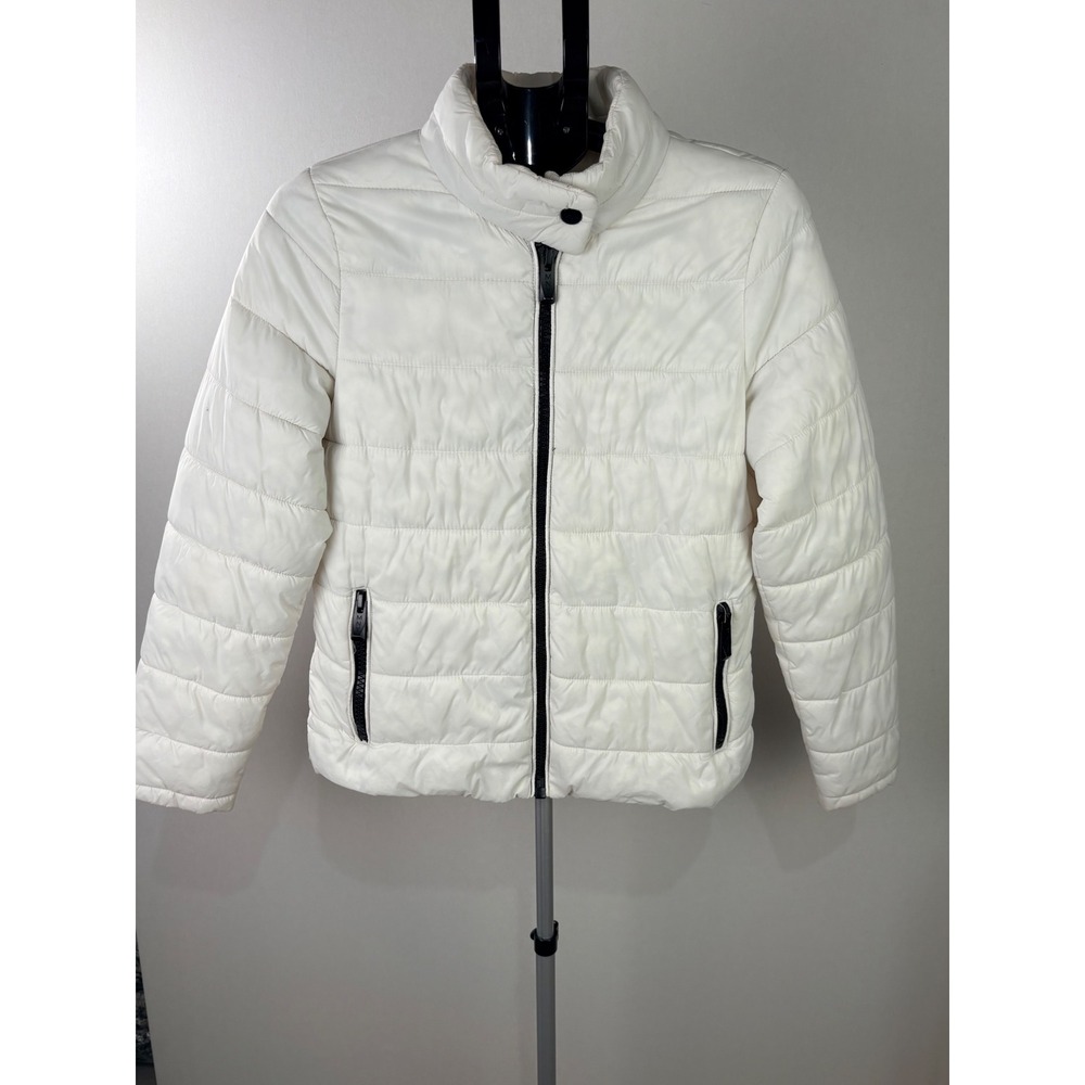 Marc New York Performance White Quilted Puffer Jacket Womens Size Medium MNY